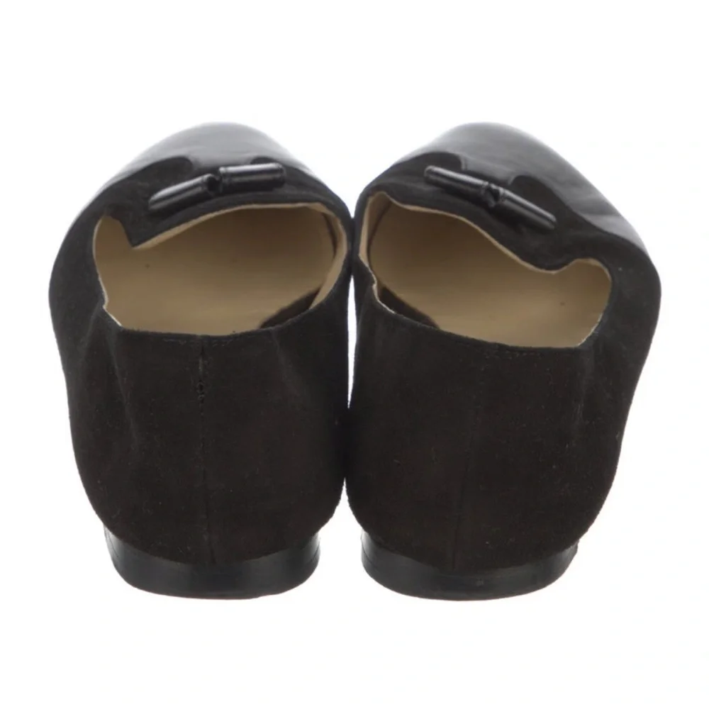 SARAH FLINT Bennet black suede leather loafers flats 39 Italy - Picture 4 of 8